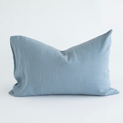 CLASSIC PILLOWCASES, ASH BLUE